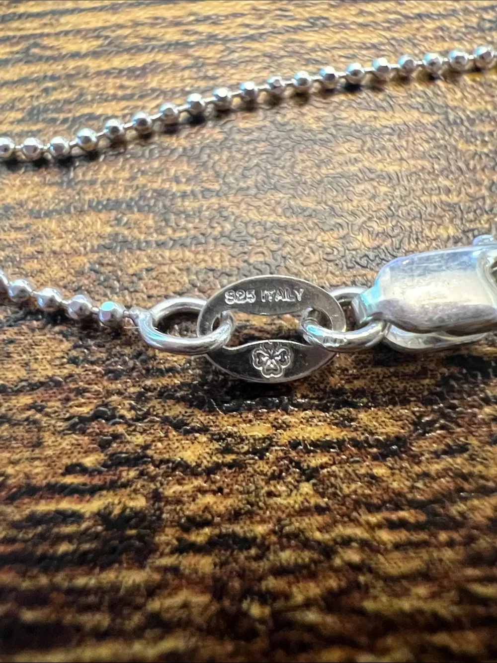 Sterling Silver Necklace with purple  and Clear Faceted Teardrop Charms